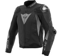 Dainese Super Speed 4, veste en cuir 58 Noir Mat/Gris Noir Mat/Gris
