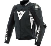 Dainese Super Speed 4, veste en cuir 54 Noir Mat/Blanc Noir Mat/Blanc