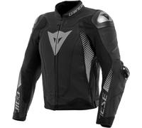 Dainese Super Speed 4, veste en cuir perforée 62 Noir Mat/Gris Noir Mat/Gris