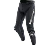 Dainese Super Speed, pantalon en cuir 56 Noir/Blanc Noir/Blanc