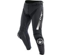 Dainese Super Speed, pantalon en cuir 56 Noir/Blanc Noir/Blanc