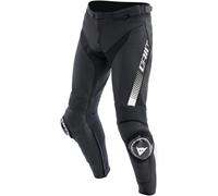 Dainese Super Speed S26 Pantalon en cuir de moto, Noir/Blanc, Taille 52