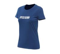 DAINESE T-SHIRT DEMON POCKET WOMEN - M - T-SHIRT DEMON POCKET WOMEN - BLEU