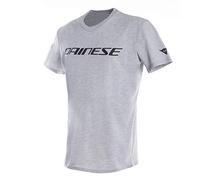 Dainese T-Shirt Ras-du-Cou à Manches Courtes, Homme, Gris Melange/Noir, XL