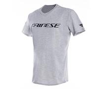 Dainese T-Shirt Ras-du-Cou à Manches Courtes, Homme, Gris Melange/Noir, XS