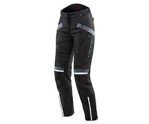 Dainese - Tempest 3 D-Dry Lady Pants, Pantalon De Randonnée Moto Pour Femme, Membrane Imperméable, Intérieur Thermique Amovible, Protège-Genoux, Noir/Noir/Ebène, 46