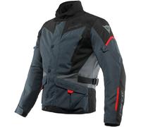 Dainese Tempest 3 D-Dry Veste textile de moto, noir-gris-rouge, taille 46 pour homme