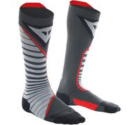 Dainese Thermo Long Chaussettes, gris-rouge, taille 39 40 41 pour homme