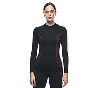 Dainese Thermo LS Lady, Maillot Thermique à Manches Longues Moto, Femme, Noir/Rouge, XS/S