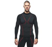 Dainese Thermo LS, Maillot Thermique à Manches Longues Moto, Homme, Noir/Rouge, L