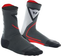 Dainese Mixte Thermo Mid Socks Chaussettes Mi-Hautes Thermique Moto, Noir/Rouge, 42-44 EU