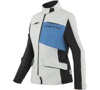 Dainese Tonale D-Dry XT Veste textile de moto de dames, noir-gris-bleu, taille 50 pour femmes