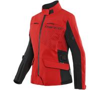 Dainese Tonale D-Dry XT Veste textile de moto de dames, Rouge/Noir, Taille 38