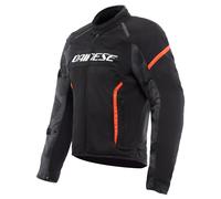 Dainese Veste Moto Estivale Tissu Homme Air Frame 3 Tex Noir/Rouge-Fluo
