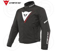 DAINESE VESTE MOTO HOMME VELOCE D-DRY IMPERMÉABLE PROTECTIONS NOIR/ROUGE LAVE