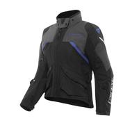 Dainese Tempest 4 D-Dry Veste textile moto pour dames, noir/bleu, Taille 38