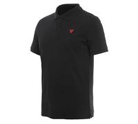 DAINESE Vibrant Speed Demon Polo de sport pour homme, noir avec logo rouge, manches courtes, Noir , Small