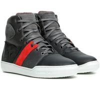 Dainese York Air Chaussures de moto pour dames, noir/rouge, Taille 37