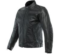 Dainese Zaurax Veste en cuir de moto, noir, taille 44 pour homme
