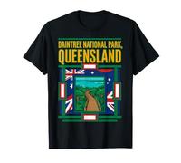 Daintree National Park Queensland Australie Drapeau Voyage Art T-Shirt
