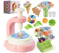 Daioller Kits de Bricolage pour Bouquets de Fleurs en Tissu, Bricolage et Artisanat pour Les Enfants âgés de 3 à 12 Ans, Filles Idées de Cadeaux d'anniversaire, Activités éducatives Créatives