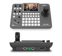 DAIPU PTZ Contrôleur de caméra avec écran LCD de 12,7 cm 4D Joystick LAN RS232 RJ45 RS485/422 DC12 V Clavier de contrôle professionnel pour église, culte en direct, vidéoconférence, événements