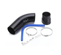 D'Air Prise D’air Entrées Système D'admission D'air Froid Universel Course Kit D'induction Turbo Conique Avec Filtre Haute D'air Turbo Tube(Pipe black)