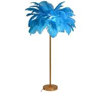 daire Nordique, Lampe sur Pied Moderne et Luxueuse en Plumes d'autruche véritables, Lampes de Lecture romantiques pour Chambre de Princesse, avec Ampoule LED G4*3. C'est si Gentil de ta Part.