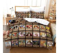 Dairuini Manga One Piece Parure De Lit 3d Anime Housse De Couette Parure De Lit Pour Garçons, Enfants, Adolescents, Filles, 1 Housse De Couette Et 2 Taies D'oreiller, A-547, Twin:6