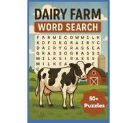 Dairy Farm Word Search Puzzle: Word Searches with Easy To Read Print about Dairy Cows, Milk, Farming and More I 6x9 Inches I 110 Pages I 50+ Puzzles... Gifts for Birthdays, Holidays, and Free Times