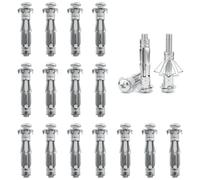 DAIRYCOF Lot de 20 chevilles M6 × 80 robustes pour cloison sèche, chevilles murales pour plaques de plâtre, fixations murales creuses, vis de cloison sèche pour plaques de plâtre, adaptées à diverses