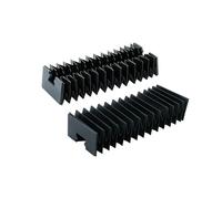 DAISHUJIE Couvercle Anti-poussière Rail de Guidage linéaire HGR15 HGR20 HGR25 HGR30 Type Soufflet de Protection en accordéon Flexible couvercles Anti-poussière for Guidage linéaire(HGR25,400mm)