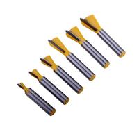 DAISHUJIE Fraise à défoncer Fraise à Queue d'aronde Standard de l'industrie, Tige de 8 mm, 1 pièce, for Le Travail du Bois(16mm)