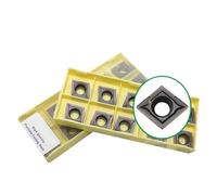 DAISHUJIE Insert Carbure Outils de Tournage for Tour CNC en Acier Inoxydable, CCMT060204 CCMT09T3 CCMT1204 LF6118 LF6018, 10 pièces(CCMT060202-GM LF6018)