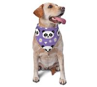 Daisies Écharpe triangulaire pour chien et chat Motif panda géant Amour Réglable Pour séances photo