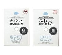 Daiso Japan Argile souple 2 Set blanc