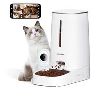 DAISTERN Distributeur Croquettes Chat Automatique 4L avec Caméra HD Amovible, Gamelle Automatique Chien avec Vision Nocturne, 2,4G/5G WiFi Contrôle Via App Tuya, Fonctionnalité IA Améliorée