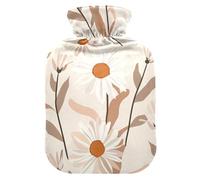 Daisy Amande Kakhi Bouillotte avec housse souple, 2 L pour chauffe-ventre, chauffe-mains et pieds