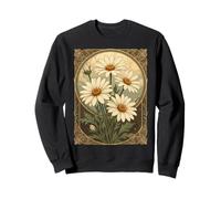 Daisy Art Nouveau Élégance Mois de Naissance Fleur Sweatshirt