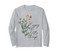 Daisy Bee T-Shirt pour Femme Motif Floral Manche Longue