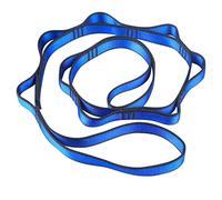 Daisy Chains, Sangle d'Extension Réglable, Corde d’Escalade Multi Boucles, 110cm Élingue Bandes d'Exercice pour Stretching, Pilates, Fitness-Bleu