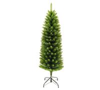 Daisy Darcy Sapin mince avec structure enroulée et pied métallique - diamètre 51 cm et hauteur 1,5 m