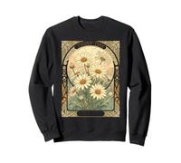 Daisy Day Naissance Mois Fleur Art Nouveau Sweatshirt