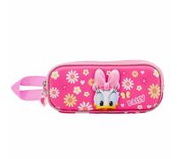 Daisy Duck Happy Trousse 3D Double, Rose Rose