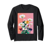 Daisy Flowers Lovers Botanique Floral Art Printemps Esthétique Manche Longue