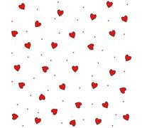 Daisy Lot de 20 serviettes en papier de soie 3 plis pour découpage - 33 x 33 cm - Motif cœurs mignons