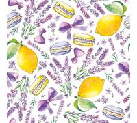 Daisy Lot de 20 serviettes en papier de soie triple épaisseur pour découpage, 33 x 33 cm (citron vert, lavande et macarons)