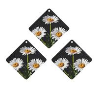 Daisy Lot de 3 désodorisants pour voiture, maison, bureau, style noir