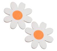 Daisy Paper Napkins, 20pcs Groovy Party Napkins, Fleur blanche à 3 couches pour la table de table de mariage d'anniversaire la fête d'été