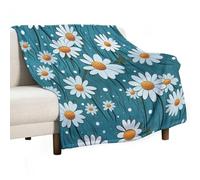 Daisy Plaid Fleurs Couette Enfant Super Douce Et Moelleuse Couverture Et Chaude pour Enfants Adultes Voyage/Simple pour Femmes Filles Envoyer À La Famille 180x200cm